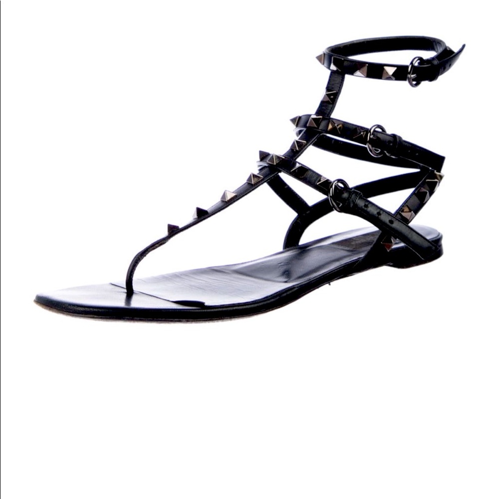 Valentino Stud Sandals—Authentic